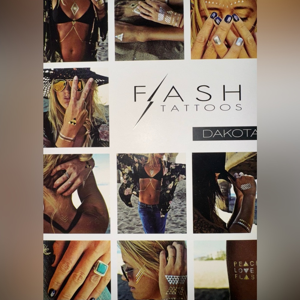 New Flash Tattoos Dakota Set of 4 sheets ⚡️
